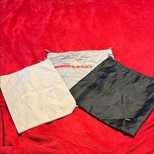 Manolo Blahnik Gray Dust Bag Fendi/Prada